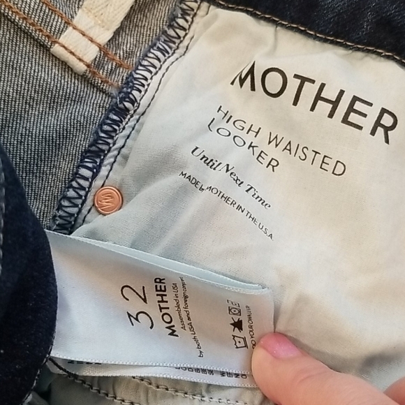 💕MOTHER💕 High Waisted Looker Jeans ~ Until Next Time Skinny High Rise 32 NWT - Picture 12 of 14